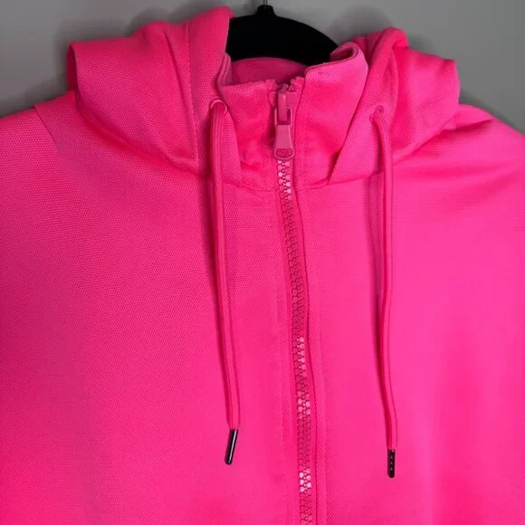 Zara Athletic Hoodie Jacket | Running, Fitness | Neon Pink | Small - Picture 6 of 7